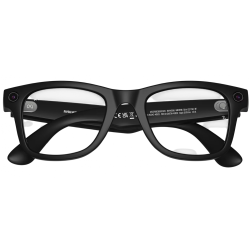 Умные очки Ray-Ban Meta* Wayfarer Gen 1 Matte Black, Фотохромные линзы Clear Transitions Graph.Green (RW4012), размер M
